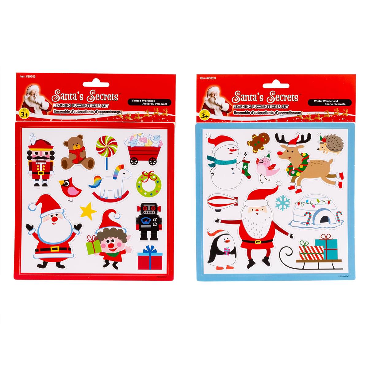 S.Secrets Xmas Learning Puzzle Stickers Set, 2/s, pbh