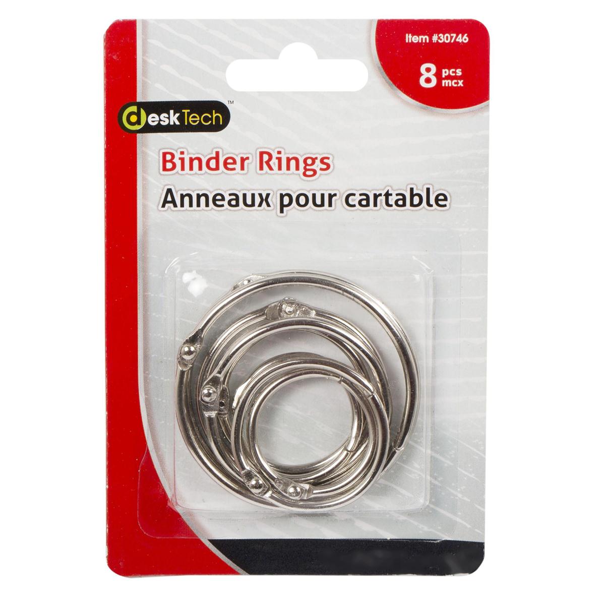 Ring Binder Rack Desk Tech 8-pc Binder Rings, b/c