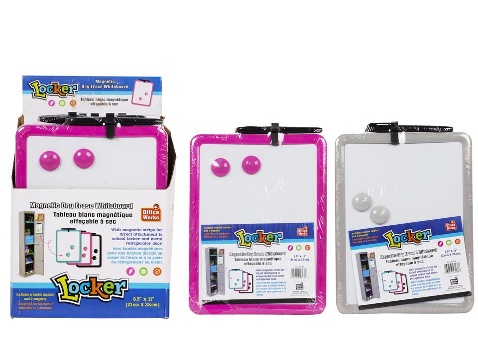 O.WKs. White Board with Marker, 8.5"x11", 2/C, 6/dsp