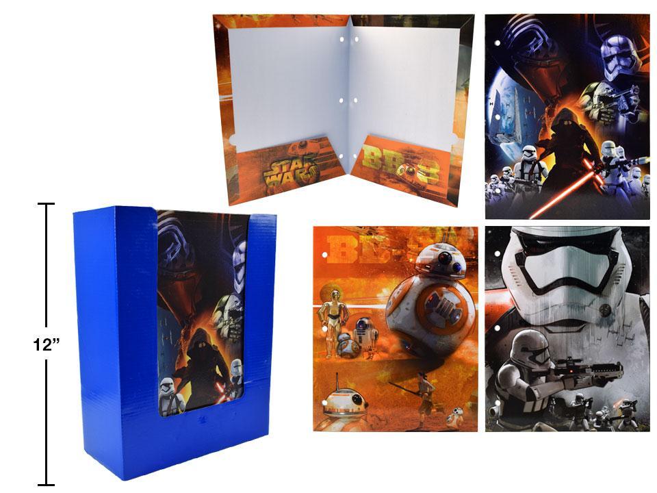 Disney Star Wars, File Folder, 3 assorted, 48/pdq