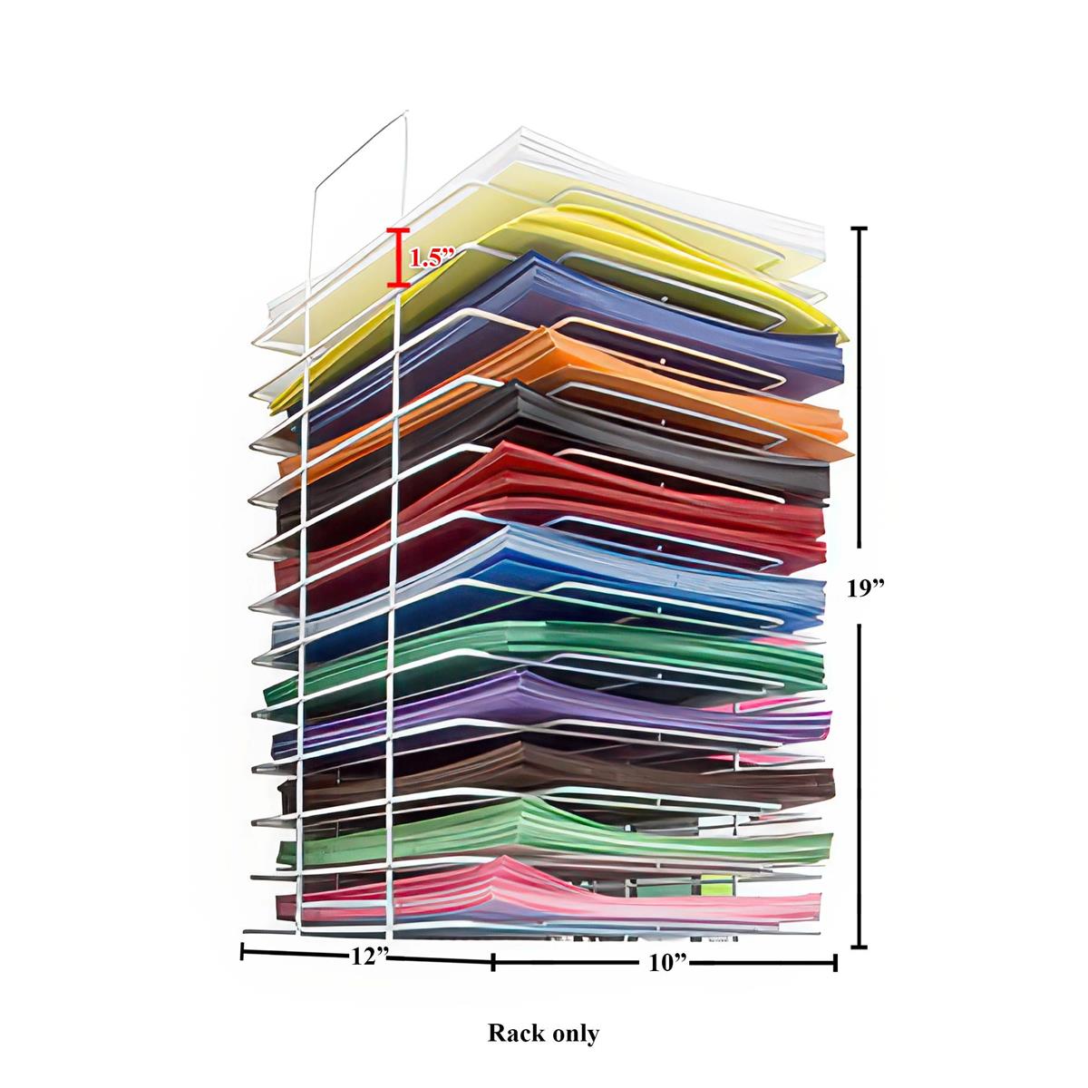 Bristol Paper/EVA Rack, 12- Slots,