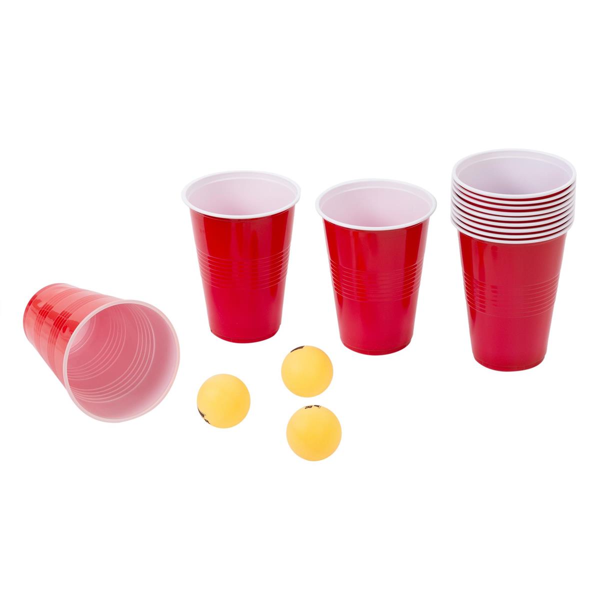 Beer Pong Party Game, 12 cups 16 oz each + 3 pong balls