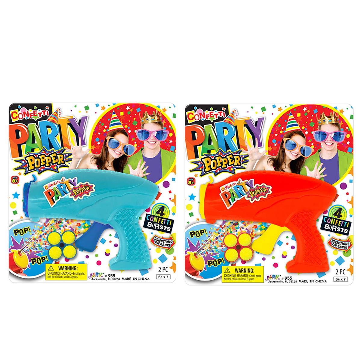 Let's Party, Confetti Popper w/ 1 Refill, 2 colours, B/C