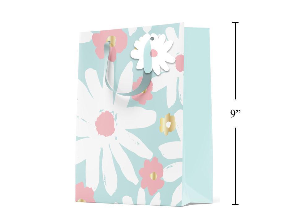 Paper T., Medium Gift Bag, Daisies, Matte/HS,
