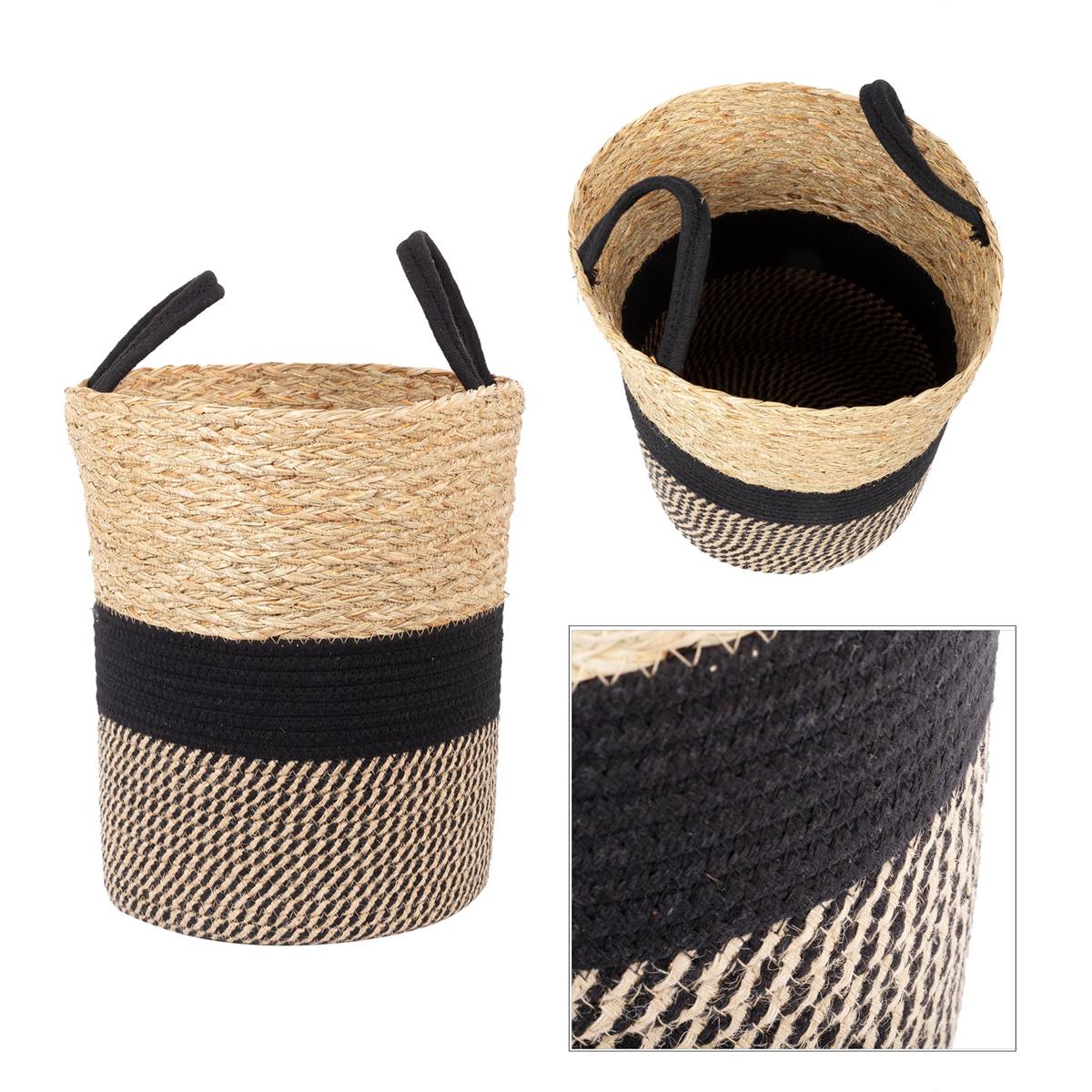 Seagrass/Cotton/Jute Storage Basket