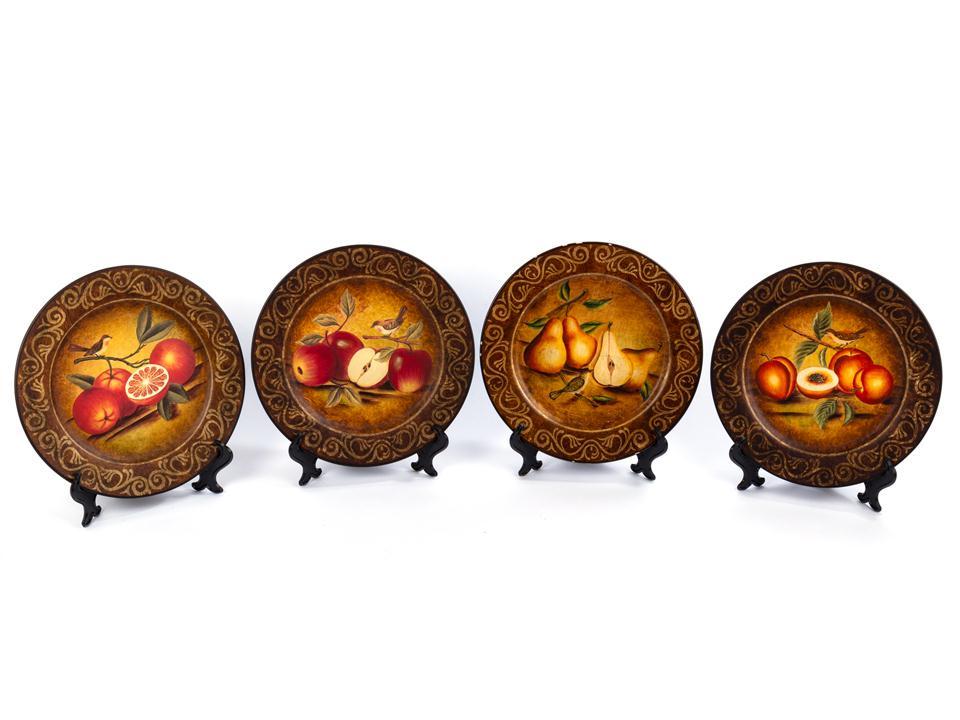 10" Collector Plate, Handpainted, Fruit Des., 4 styles, box