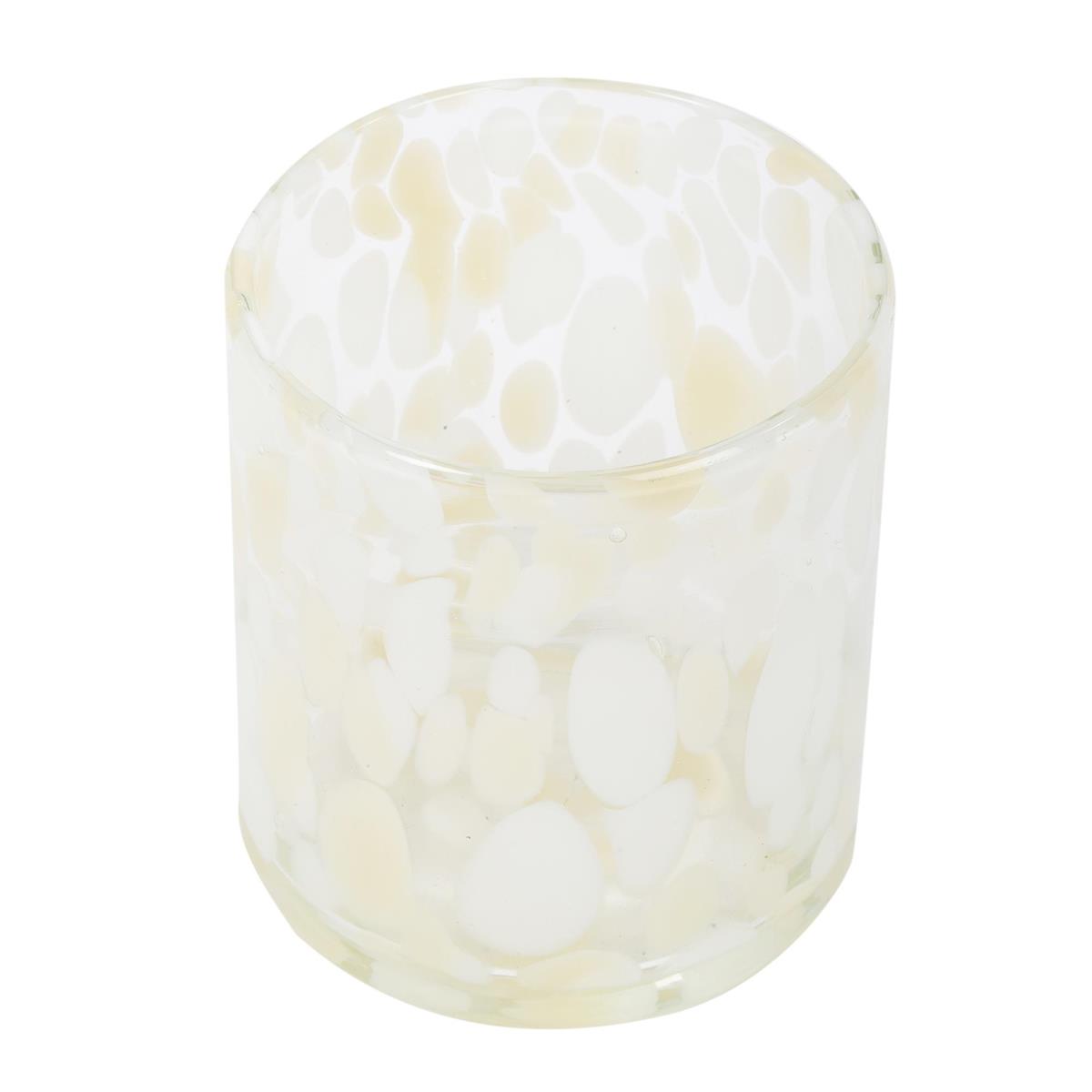 Bubble Glass Candle Holder, 4"D x 4"H