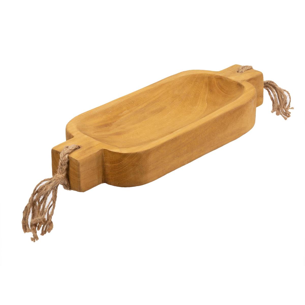 Farmhouse Wood Dough Tray, 19.3" x 7.7" x 2.75"