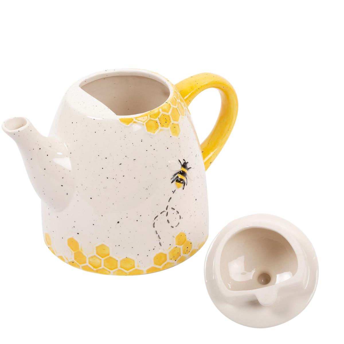 Garden Bee Teapot, 5"x7.9"x6.5"
