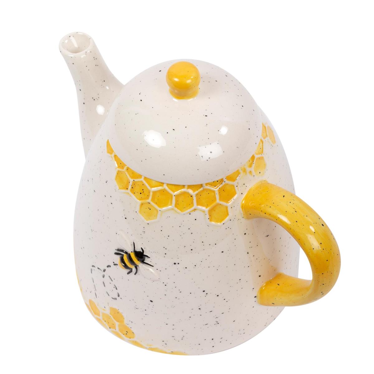 Garden Bee Teapot, 5"x7.9"x6.5"