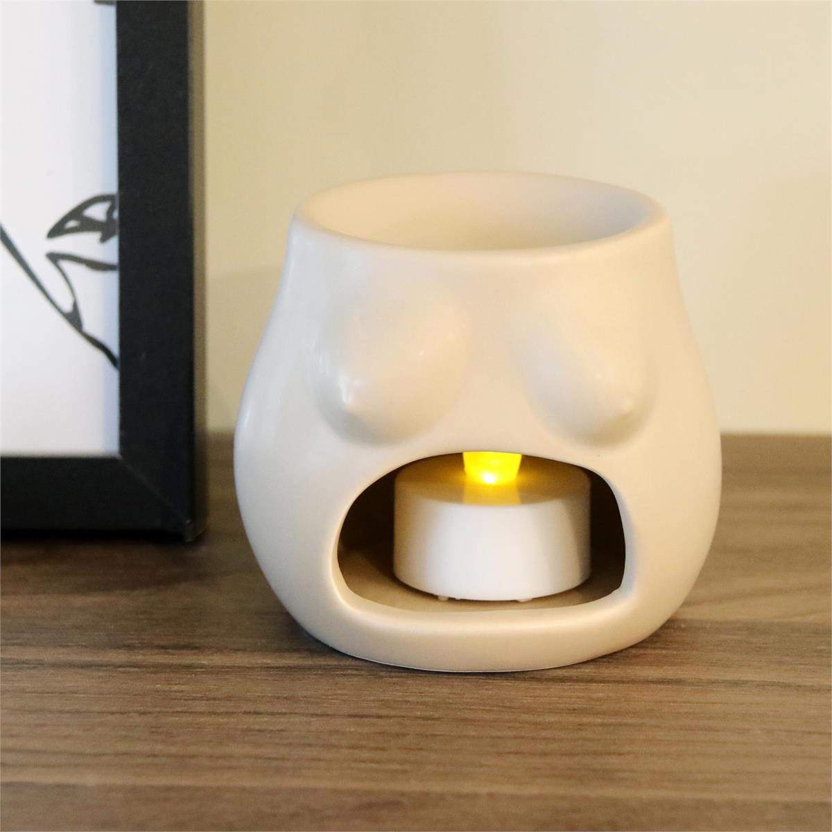 Ceramic Body Oil Diffuser, 3.5"x3.2"