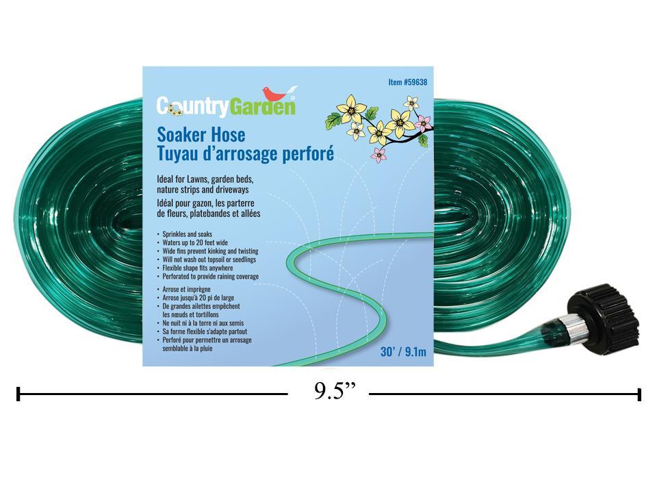 Country G. 9m Soaker Hose, wrap around card