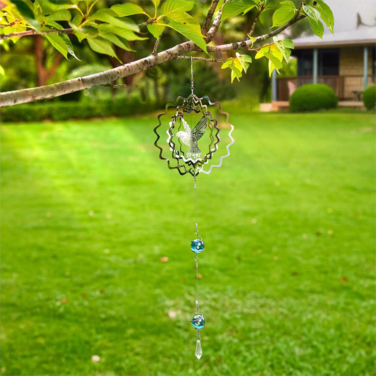 Country G. 6"x22" Stainless Steel Wind Spinner, cht