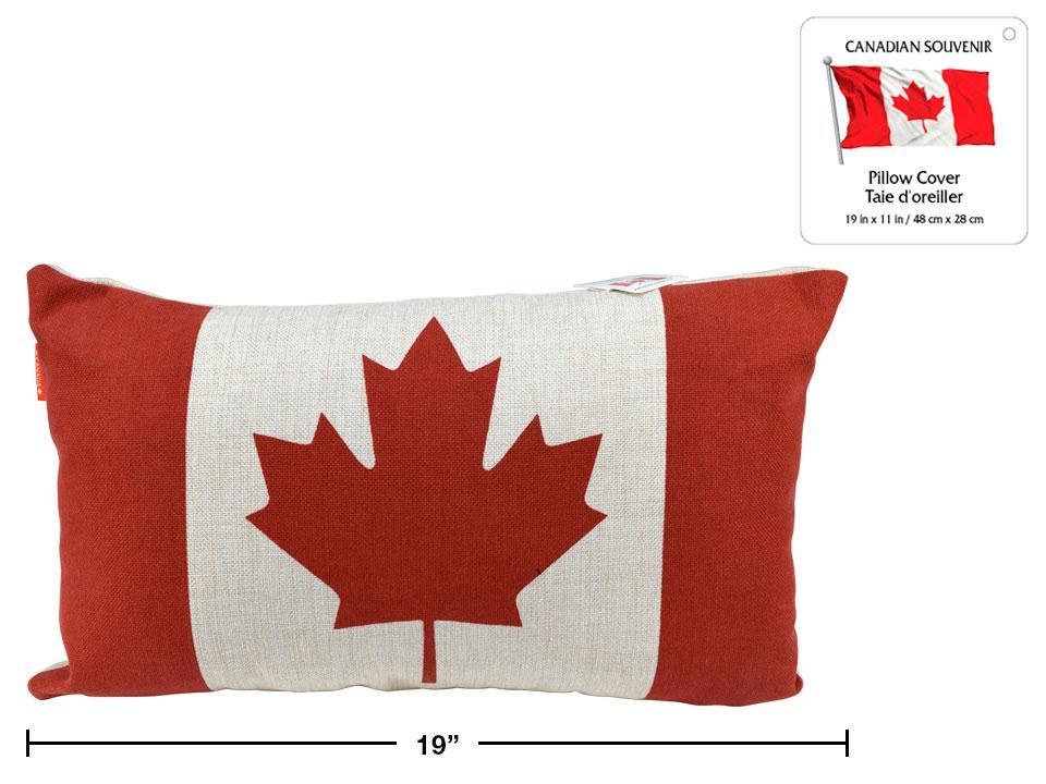 19" x 11" Canada Pillow Cover, Ramie Cotton, hang tag