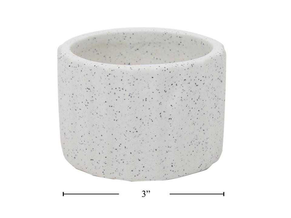 Brea Ceramic Tealight Holder, 3"x2", bubble