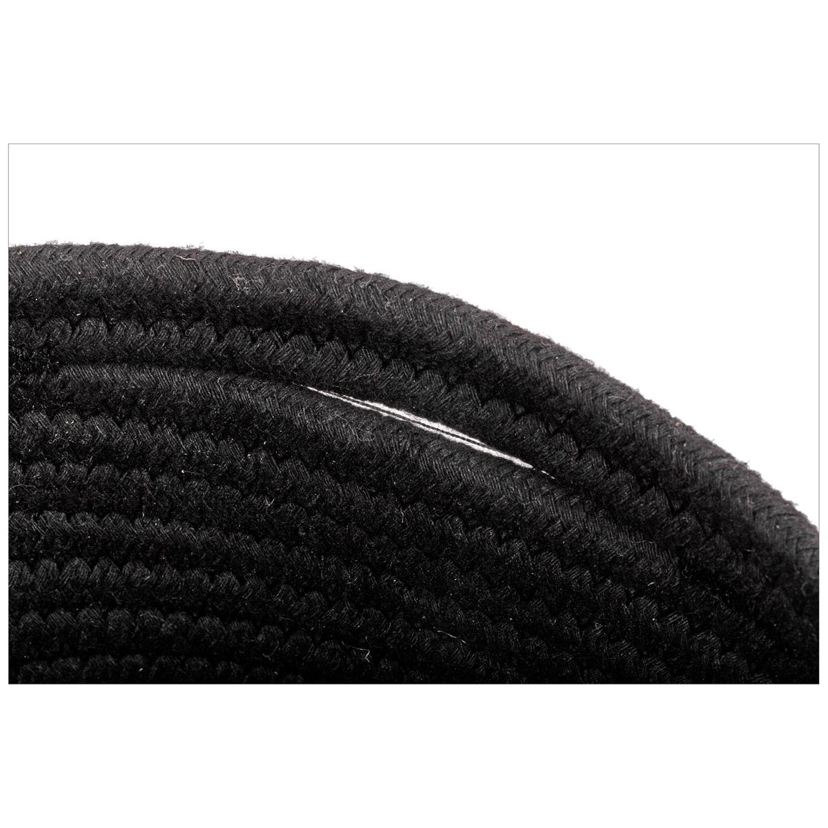 Set/3 Oblong Cotton Rope Baskets, Blk, L, M, S