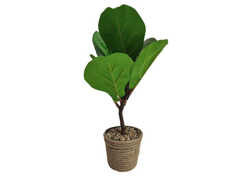 Artificial Fiddle Fig Plant in 5.5"D Jute Pot, 20"H