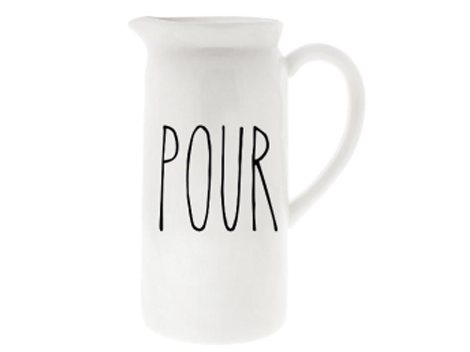 Farmhouse Modern Ceramic Pitcher, Pour