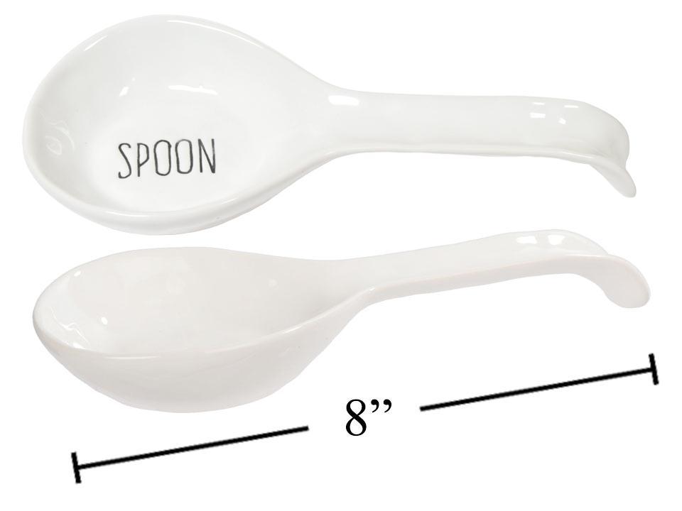 Farmhouse Modern Ceramic Spoon Rest, bubble