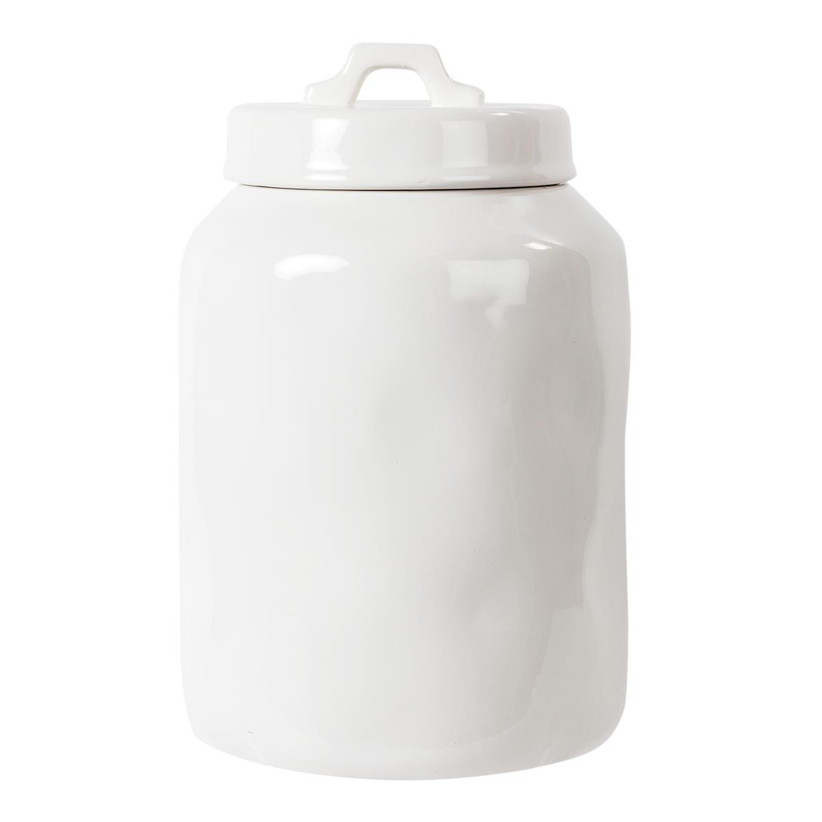 Farmhouse Modern Ceramic Sugar Jar ,D:3.94