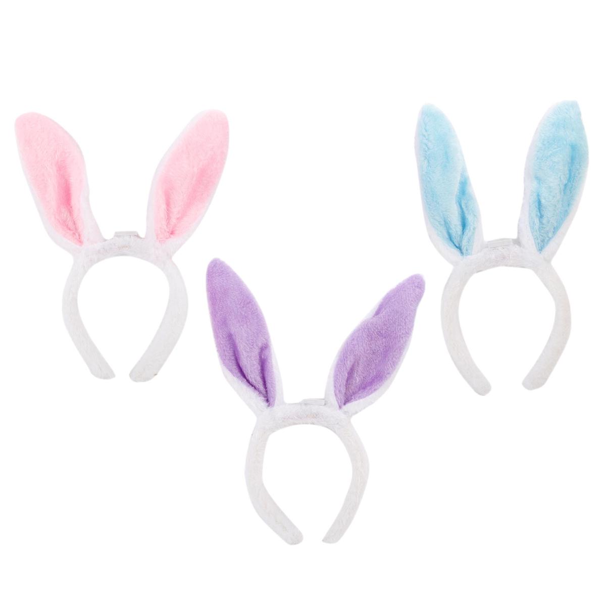 Easter LED Bunny Ears Light-Up Headband-Pink, header card