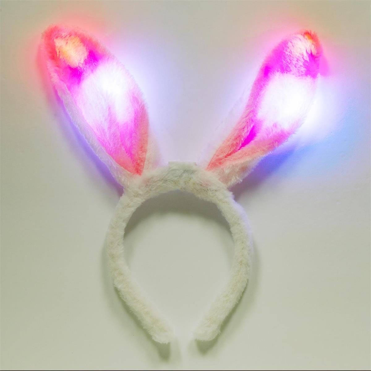 Easter LED Bunny Ears Light-Up Headband-Pink, header card