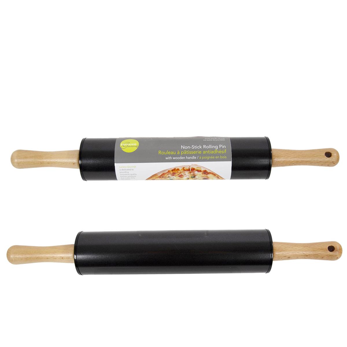 L. Gourmet Nonstick Rolling Pin w/Wdn. Handle, shrink wrap (CP)