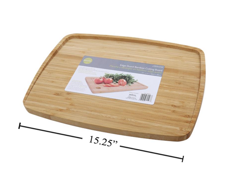 L.Gourmet Bamboo Cutting board w/ Edge Guard, 39x28.5x2cm