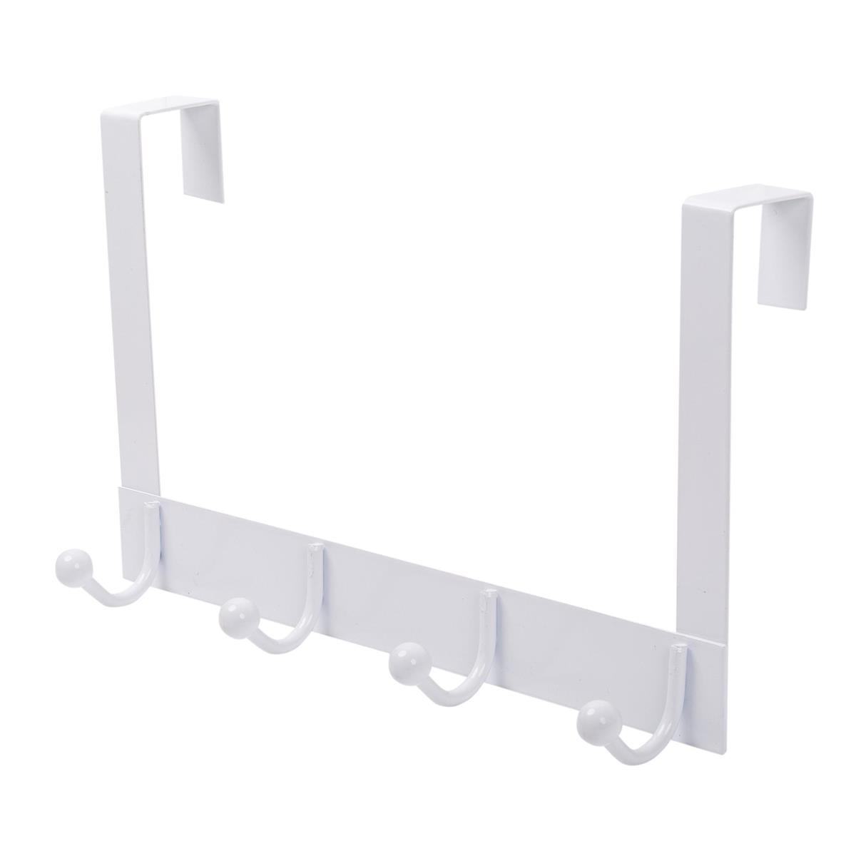 H.E. Over The Door Metal Hanger , 2 Col., t.o.c., White & Grey