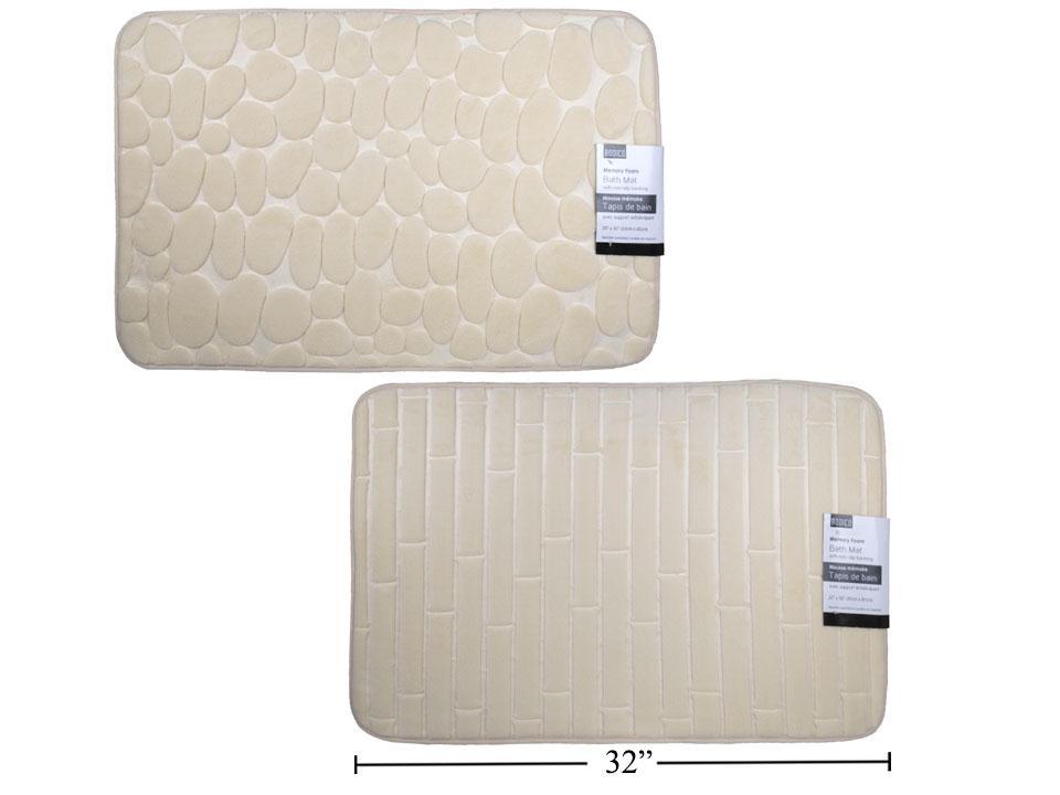 Bodico, Memory Foam Bath Mat, 2asst ivory, 50x80cm (20x32"), header