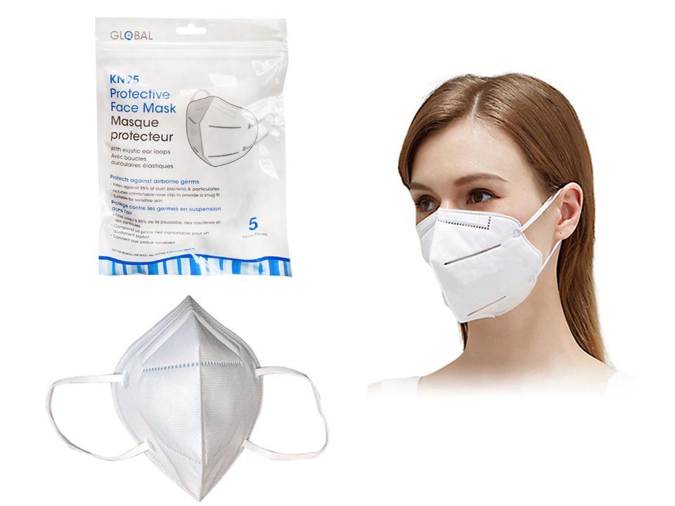Bodico, 5pk KN95 Face Mask w/Ear Loop,