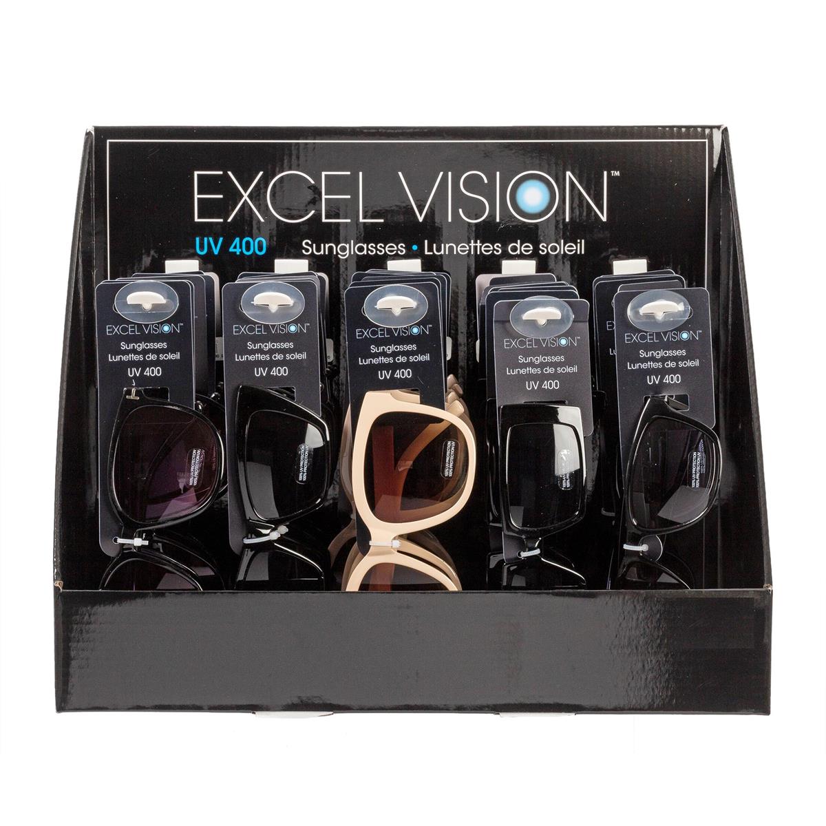 Excel Vision, Women's Sunglasses 5 asst, 30/PDQ