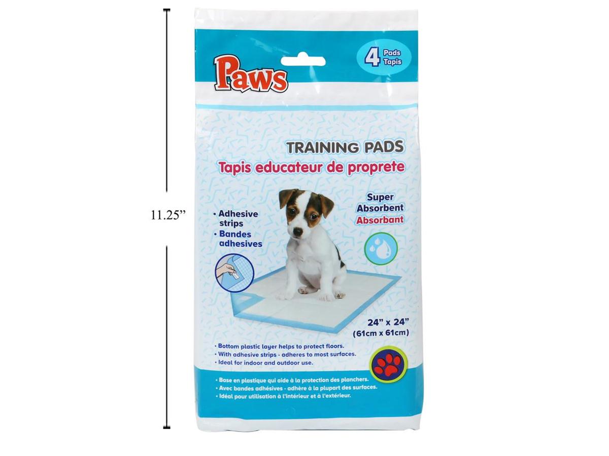PAWS.24"x24" 4pk Pet Training pads PAWS.24"x24" 4pk Pet Training pads