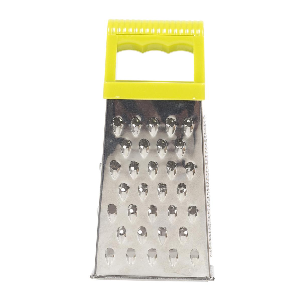 Luciano 7.25"H 4Sided Grater, Stainless Steel, col. Sleeve
