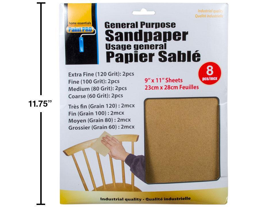 H.E. Paint Pro, 8pc Sandpaper H.E. Paint Pro, 8pc Sandpaper