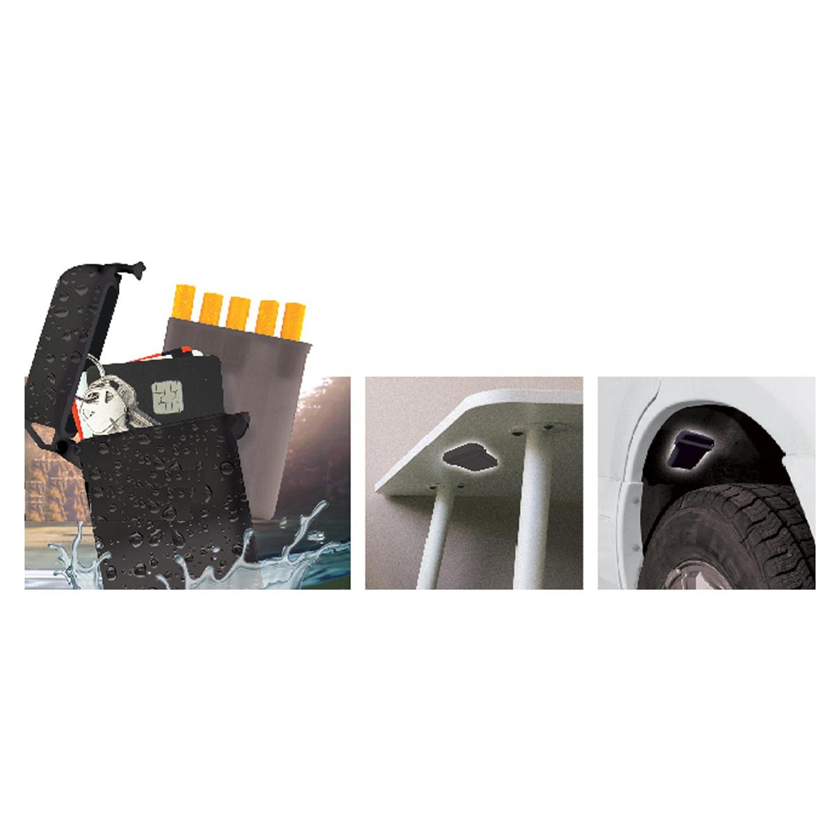 H.E. Storage case waterproof, 8pc per display