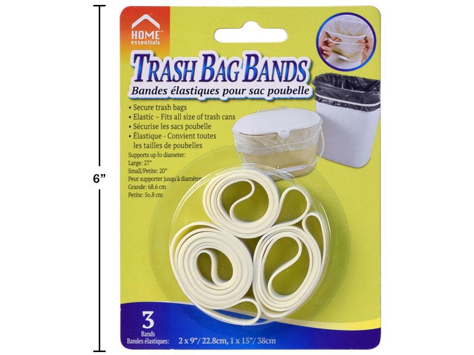H.E. 3pc Trash Bag Bands singles, b/c