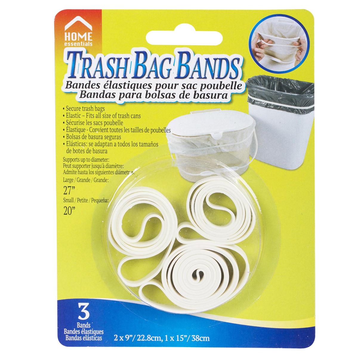 H.E. 3pc Trash Bag Bands singles, b/c