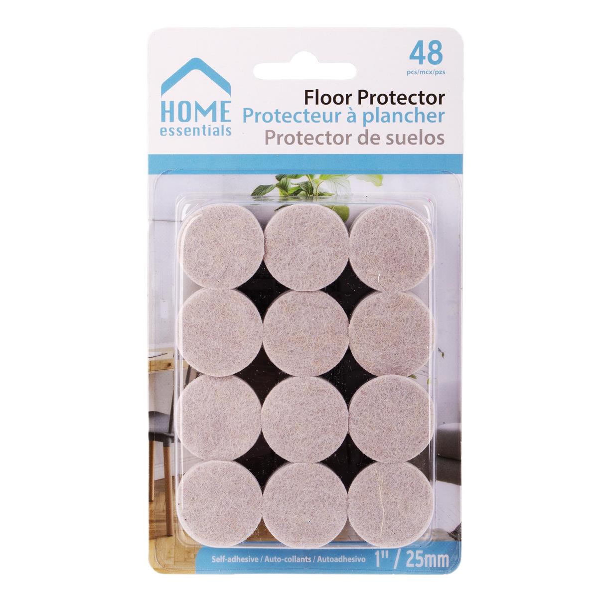 H.E.48Pc 3/4" Floor Protector Pads Blister Card