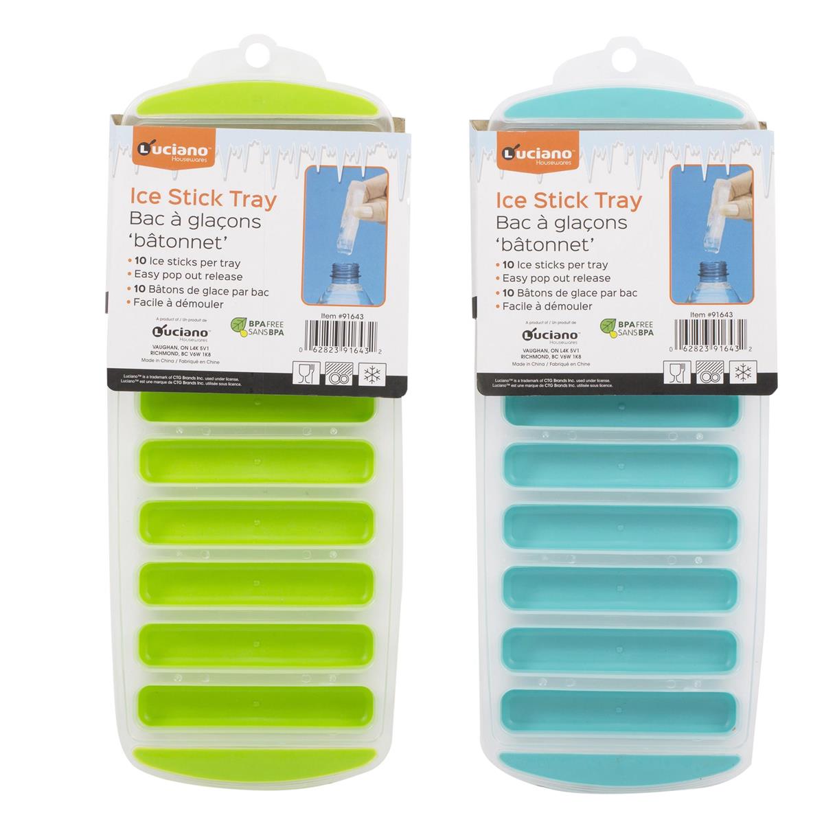 Luciano Bottle Ice Stick Tray for 10 Sticks, 3/c, hanging card