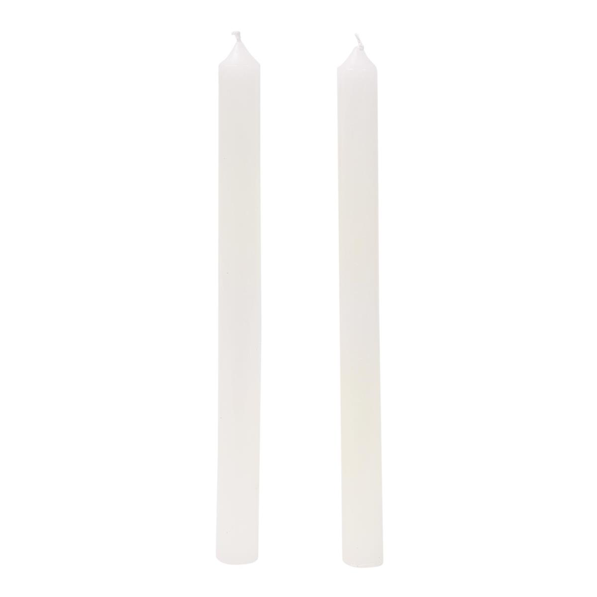 KG Enlighten 4Pk 10" Diner Candle, White, Unscented (Az)