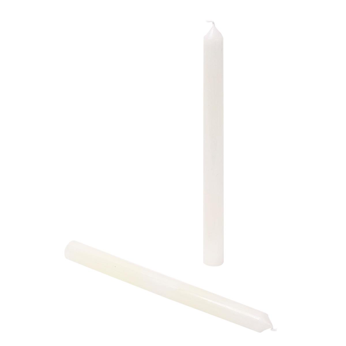 KG Enlighten 4Pk 10" Diner Candle, White, Unscented (Az)