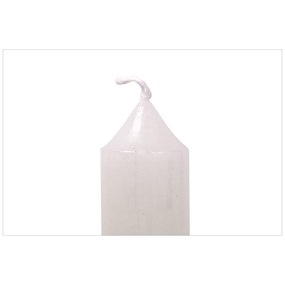 KG Enlighten 4Pk 10" Diner Candle, White, Unscented (Az)