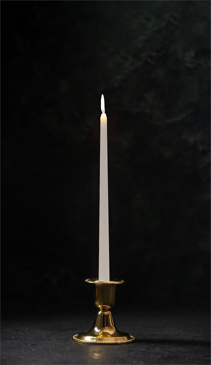 KG Enlighten 4Pk 12" Taper Candle, White, Unscented (Az)