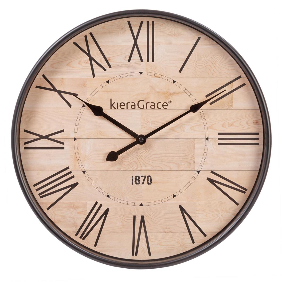 KG Ridge 16" Wall Clock Plastic, Flat face, Screws (Tx)
