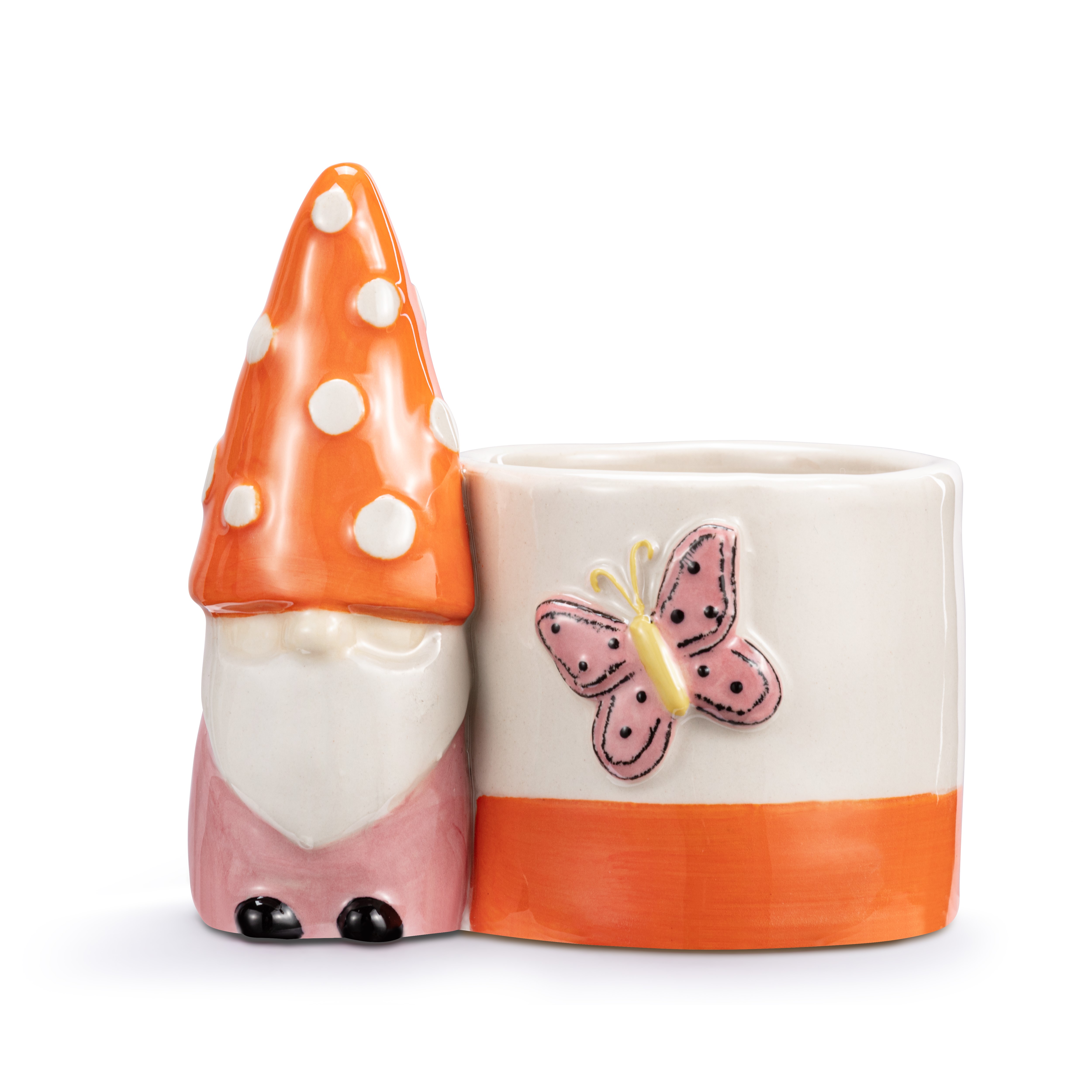 【まーちゃんさま】vintage pot ❀ みどりの鳥 miniテリーヌポット Grandma Gnome Mini Planter - 3in