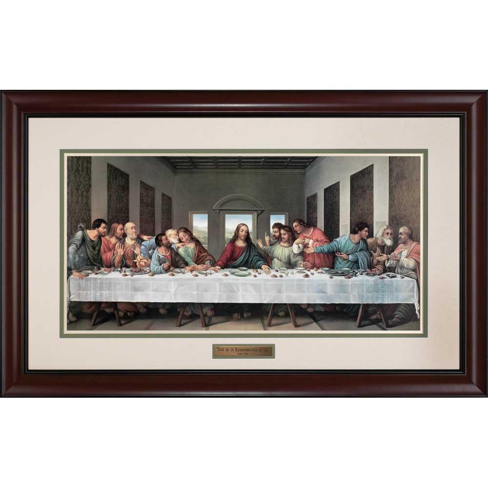 49B-2512-1293 | Framed Wall Art The Last Supper 25x12