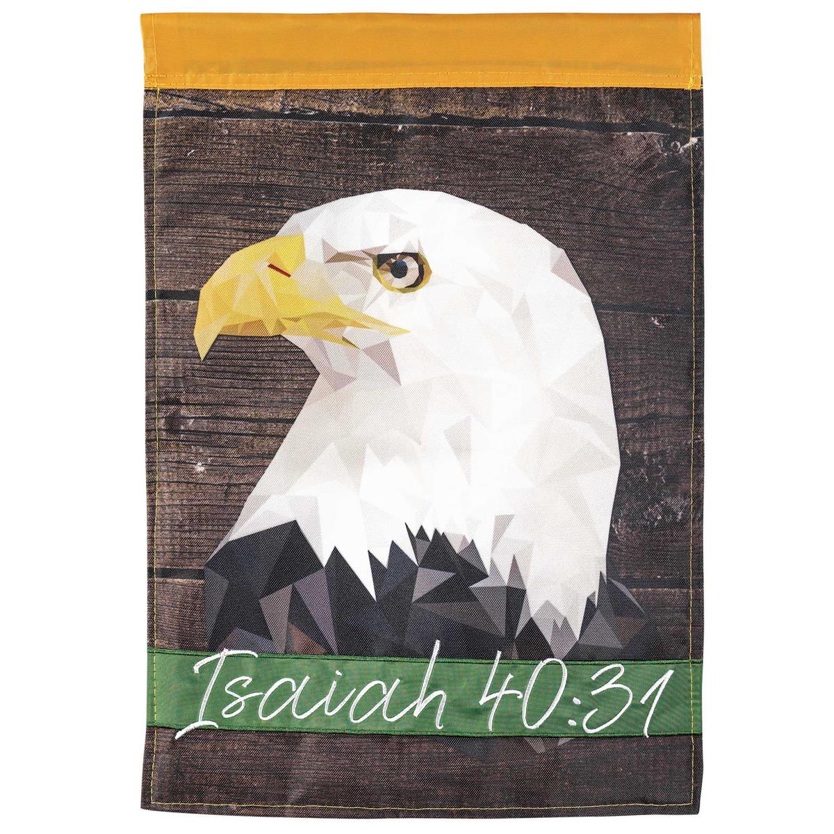 FLAG-2085 | Flag Eagle Isaiah 40:31 13x18