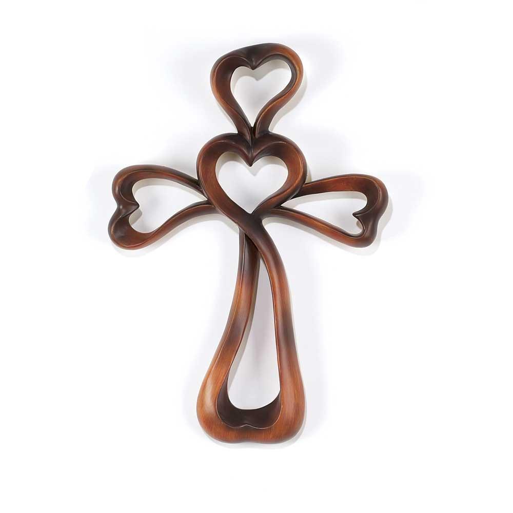 Eternal Love Heart Shape Wall Cross