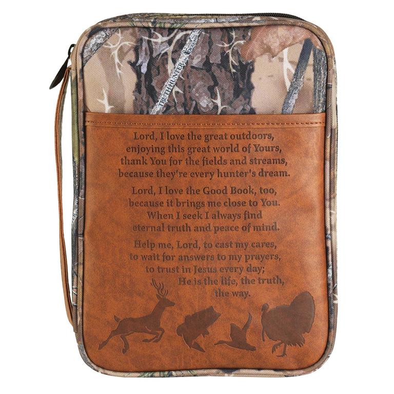BCK-LP268 | Bible Cover Hunters Prayer Large Print